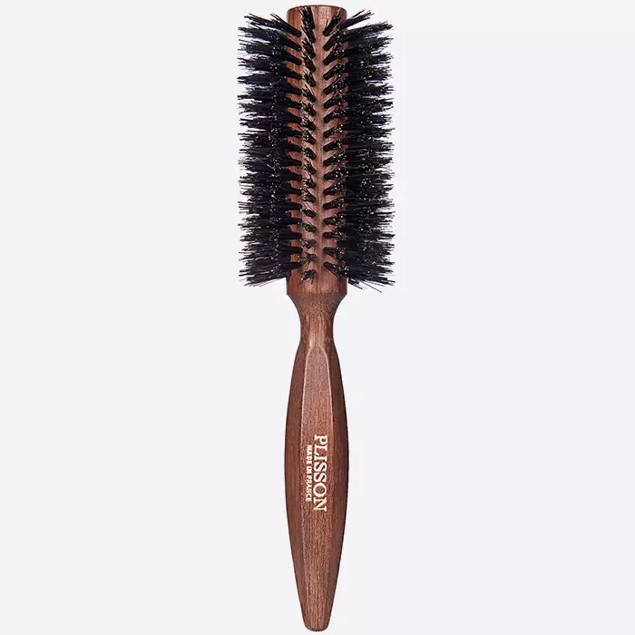 Hair Brush Round Wild Boar