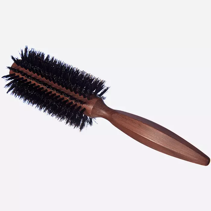 Hair Brush Round Wild Boar