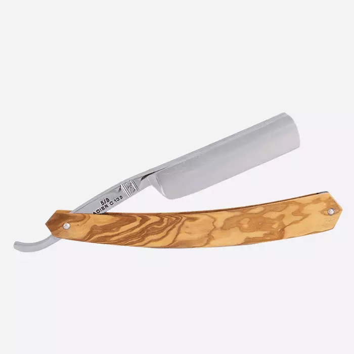 Straight Razor 5/8 Round Nose Olive Wood