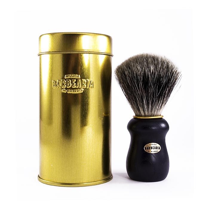 Premium Badger Shaving Brush with Travel Packaging