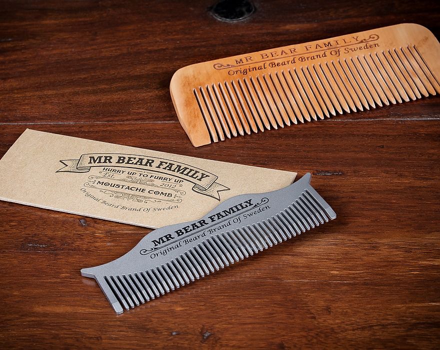 Moustache Steel Comb