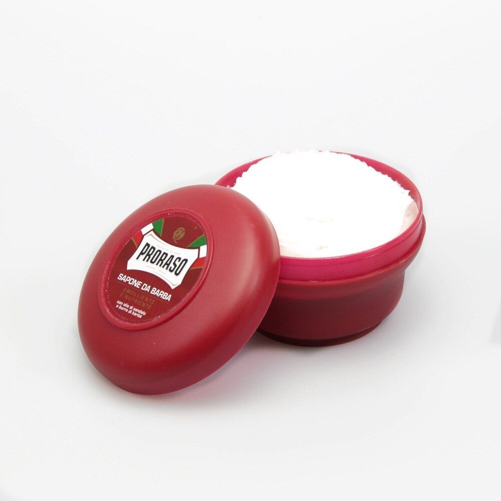 Shaving Soap Bowl Nourishing (red)