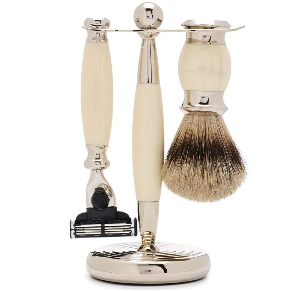 Edwardian Shaving Set Mach3 Ivory